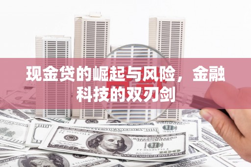 掇刀现金贷的崛起与风险，金融科技的双刃剑