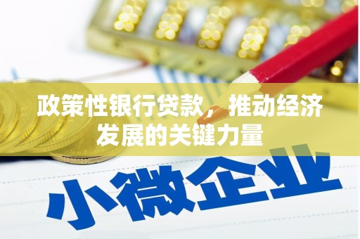 掇刀政策性银行贷款，推动经济发展的关键力量